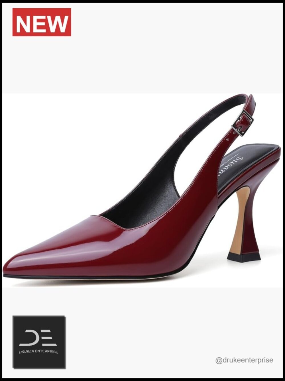 Slingback Kitten Heels Pointy Toe Chunky High Heels Women Dress Pumps Wedding